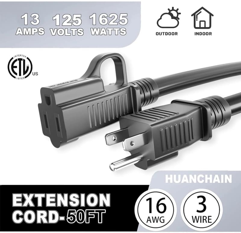 50 ft Outdoor Extension Cord 16AWG 13A – photo 2 in Ottawa