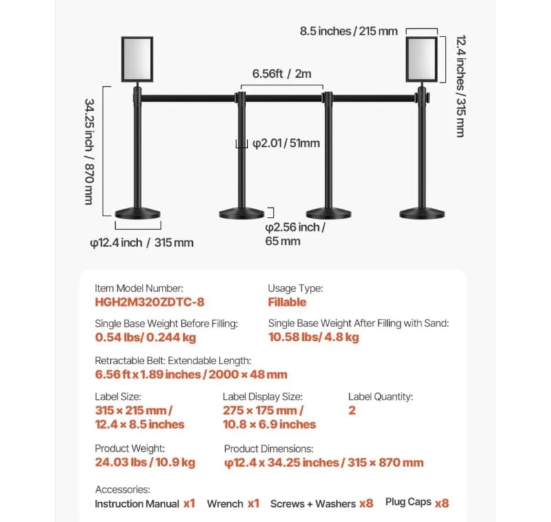 Retractable Belt Stanchion Crowd Barrier Set – photo 4 in Ottawa