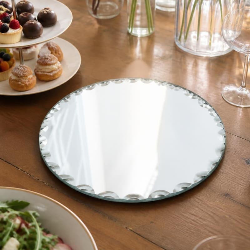 12" Mirror Centerpiece Round Party-Event 2/2