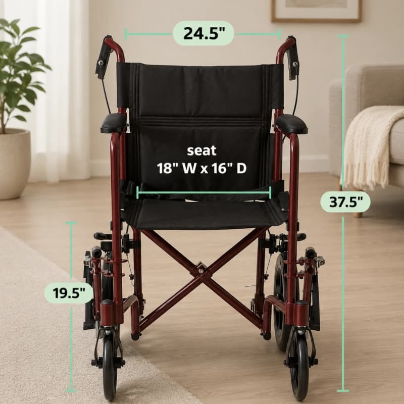 Lightweight Folding Transport Wheelchair – photo 2 in Arnprior
