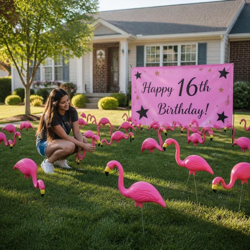 Flamingo Lawn Ornaments Party-Event 2/4