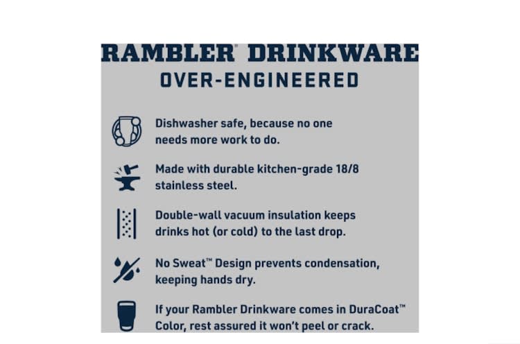 YETI Rambler 26-oz. Bottle with Chug Cap - Navy Blue – photo 4 in Broomall