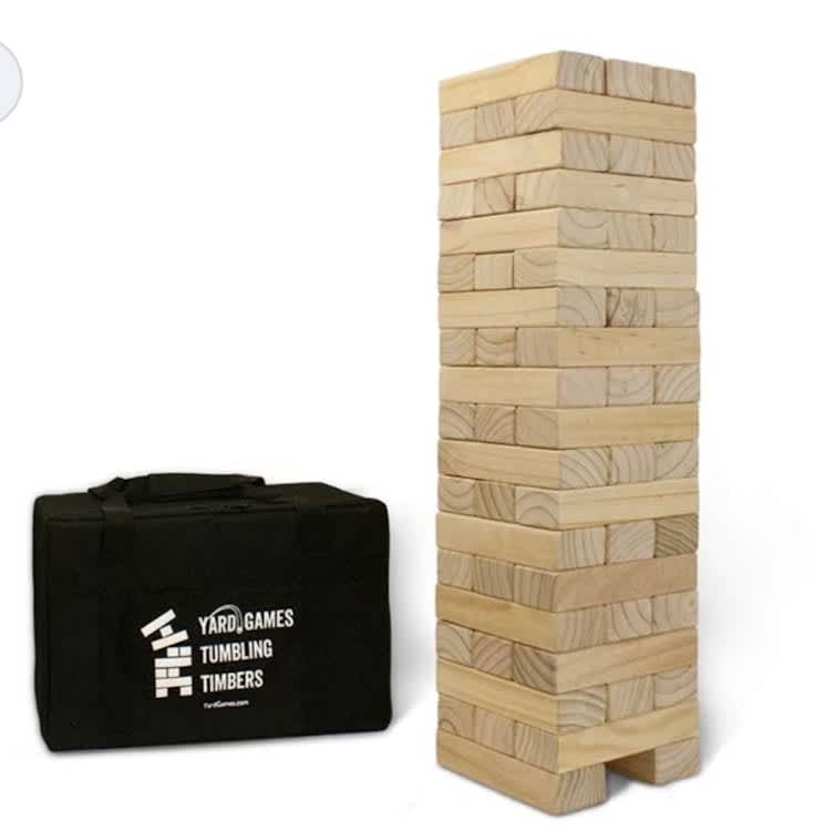 Giant 2.5’ Tumbling Timbers for rent in Broomall