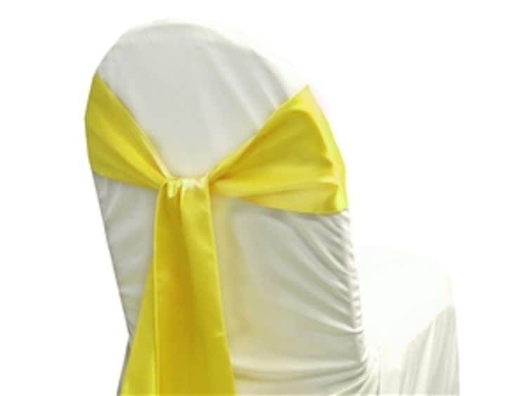 Chair Sash - Satin - Yellow for rent in Ottawa