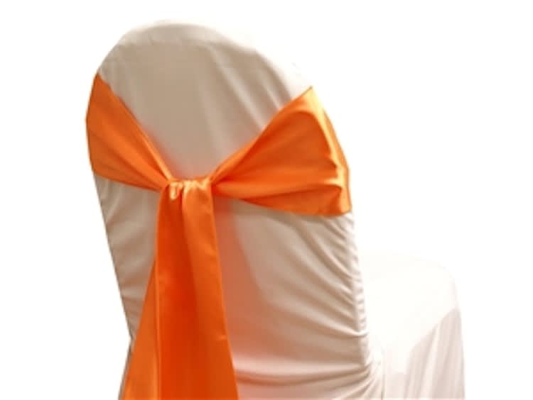 Chair Sash - Satin - Orange for rent in Ottawa