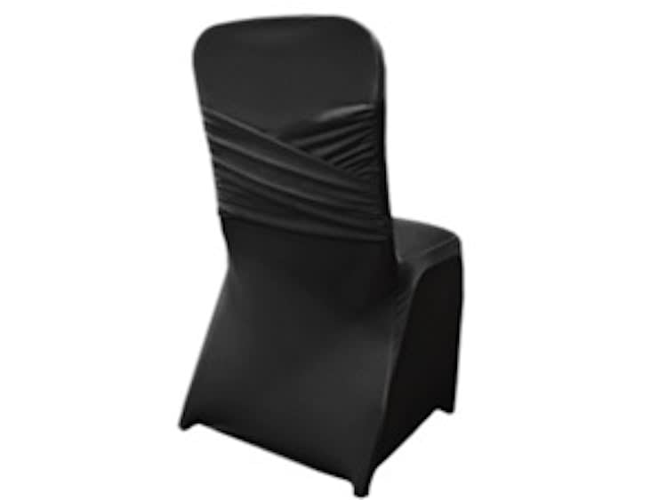 Spandex Chair Cover - Madrid - Black for rent in Ottawa