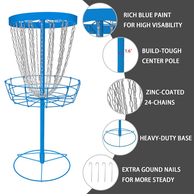 Disc Golf Basket Target 24-Chain Portable Disc Golf Goals – photo 3 in Kanata