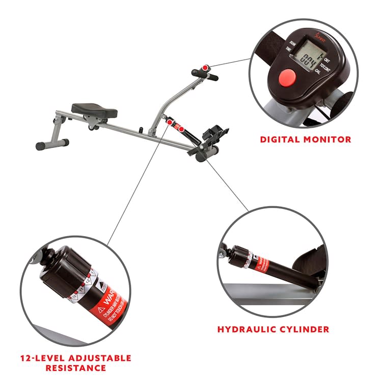 Rowing Machine Rower w/ 12 Level Adjustable Resistance – photo 4 in Kanata