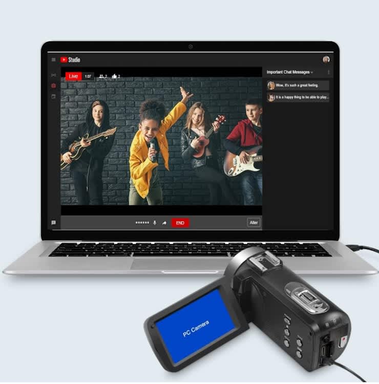 Camcorder Video Camera 4K 56MP Vlogging Camera – photo 5 in Ottawa