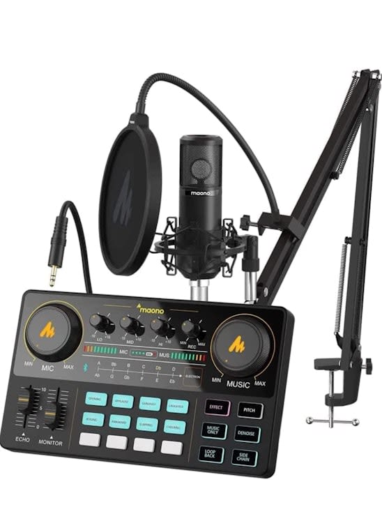 Maonocaster Mixer Podcast Equipment Bundle SoundCard for rent in Ottawa