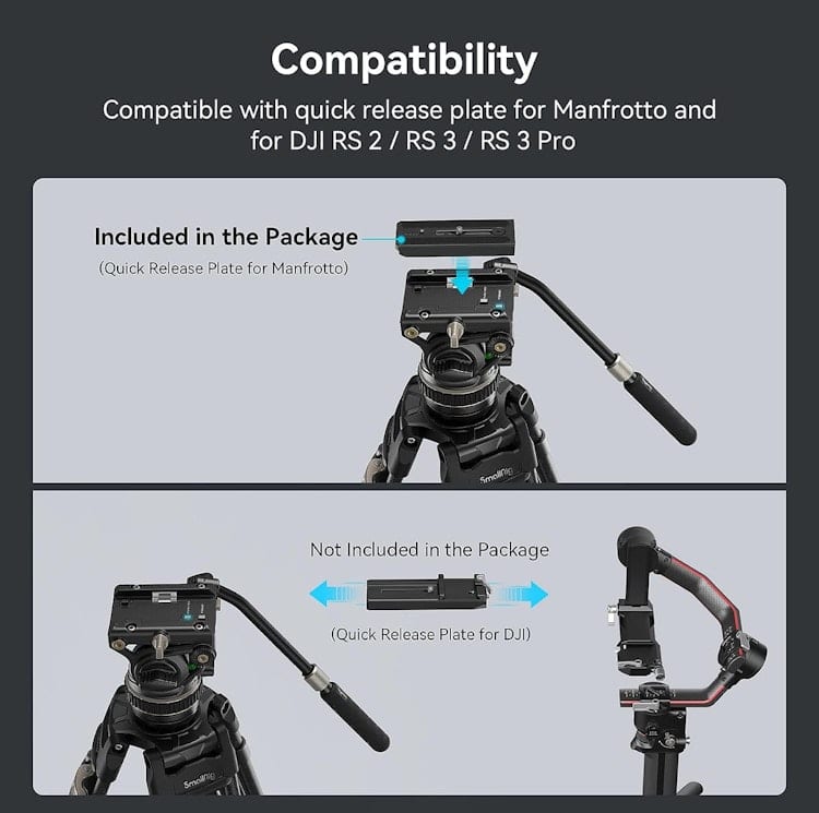 Heavy Duty Tripod Fluid Video Head with Flat Base – photo 6 in Ottawa
