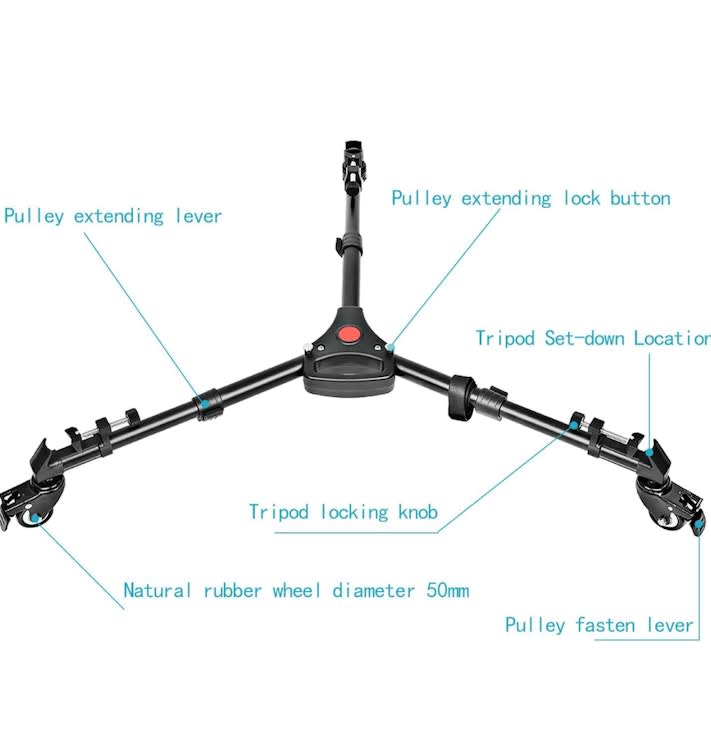 Adjustable Heavy Duty Tripod Dolly with Rubber Wheels – photo 4 in Ottawa