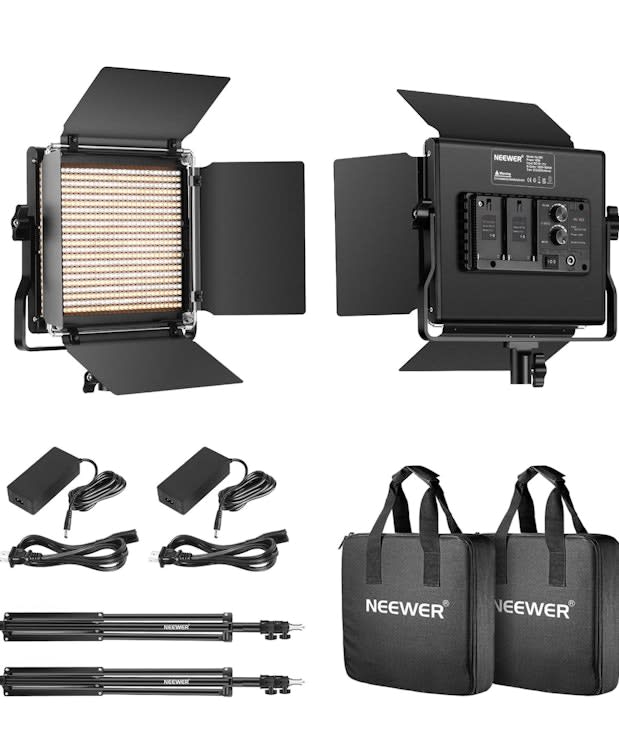 2 Pieces Bi-color 660 LED Video Light and Stand Kit – photo 11 in Ottawa