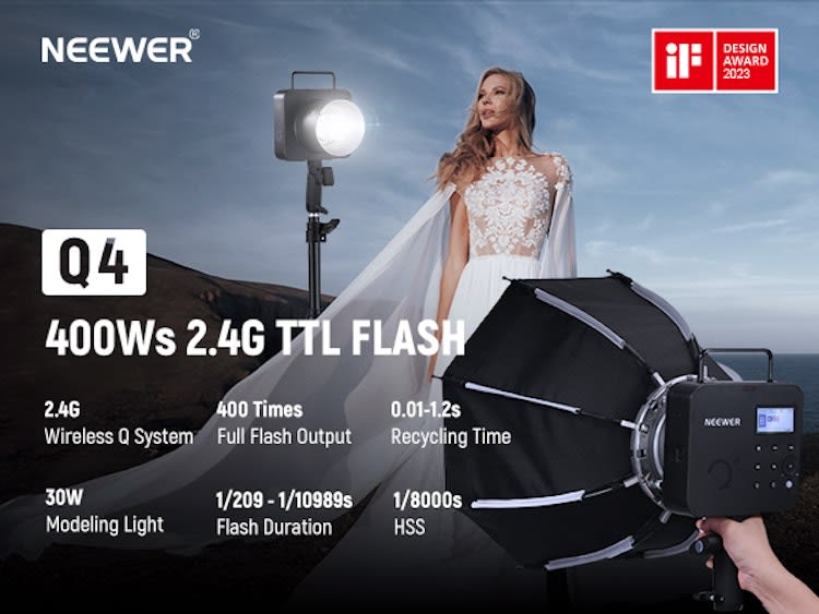 NEEWER Q4 400Ws 2.4G TTL Studio Flash for rent in Ottawa