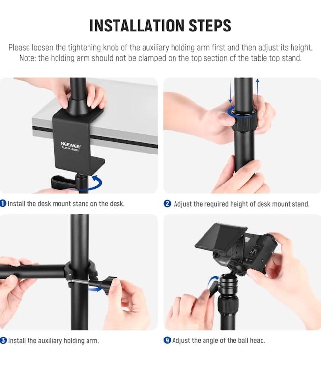 Portable Tabletop Overhead Camera Mount Stand – photo 7 in Ottawa