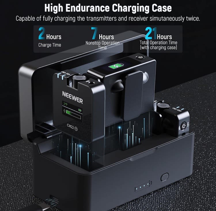 2 Pack Wireless Lavalier Microphone with Charging Case – photo 5 in Ottawa