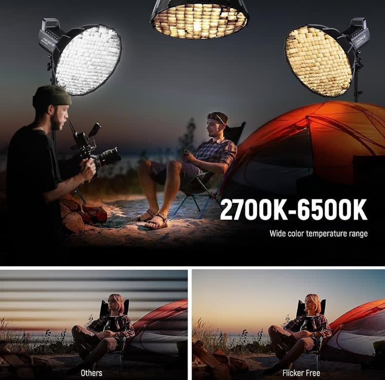 LED Video Light 2.4G/APP Control, 130W 2700K-6500K 72000lux – photo 6 in Ottawa