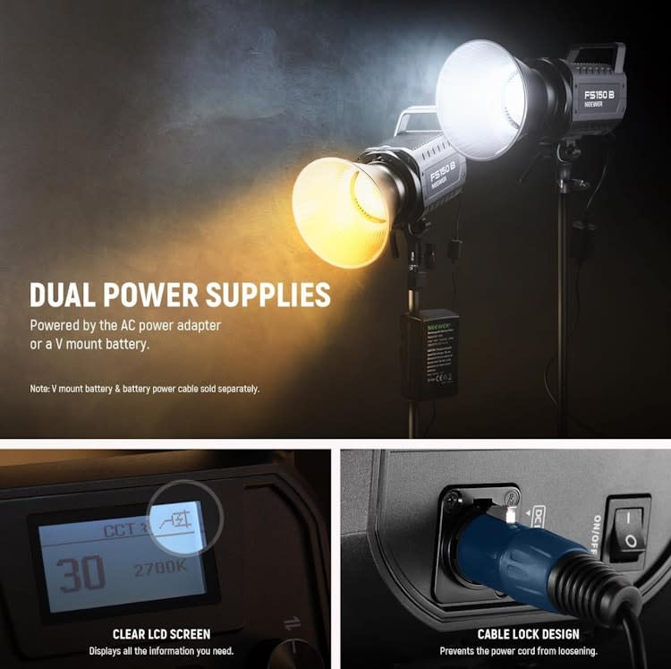 LED Video Light 2.4G/APP Control, 130W 2700K-6500K 72000lux – photo 10 in Ottawa