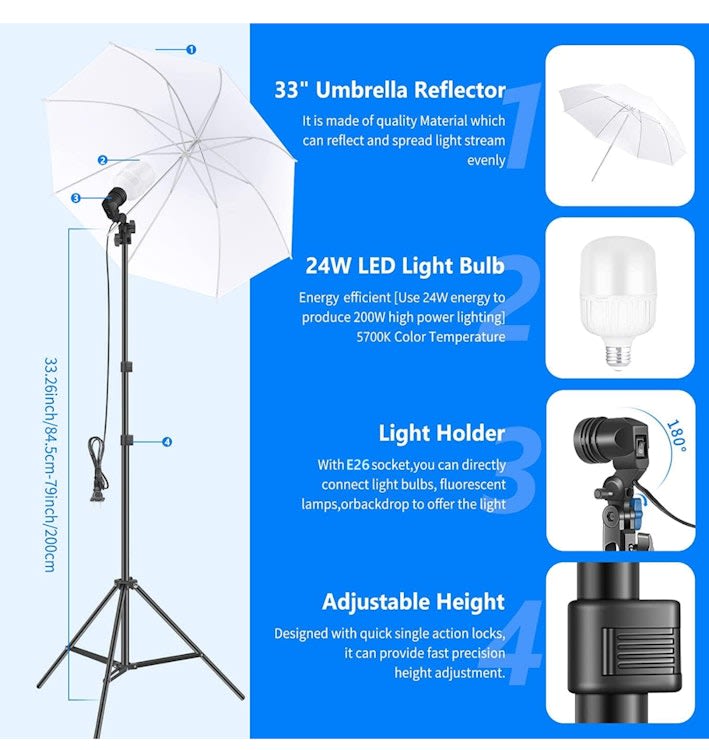 Photography Lighting kit with Backdrop – photo 4 in Ottawa