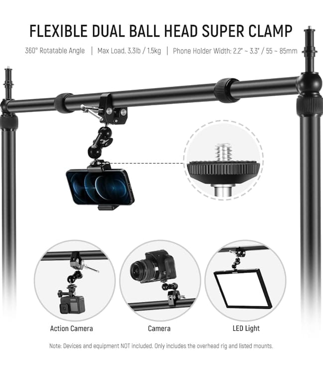 Adjustable Overhead Camera Mount Rig – photo 4 in Ottawa