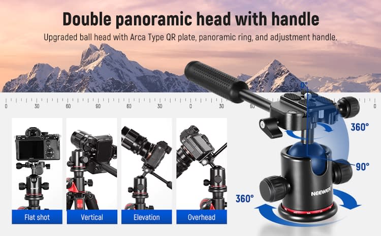 73.6" Horizontal Tripod with Multi Angle Center Column – photo 3 in Ottawa
