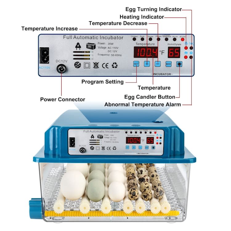 Egg Incubator with Automatic Turner for 36 Eggs – photo 6 in Kanata