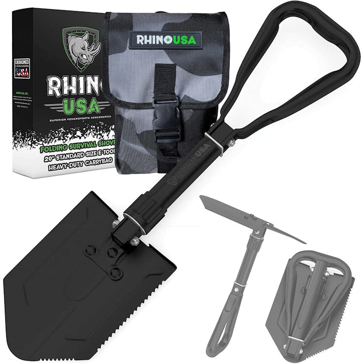 Survival Shovel w/Pick - Heavy Duty Carbon Steel for rent in Kanata
