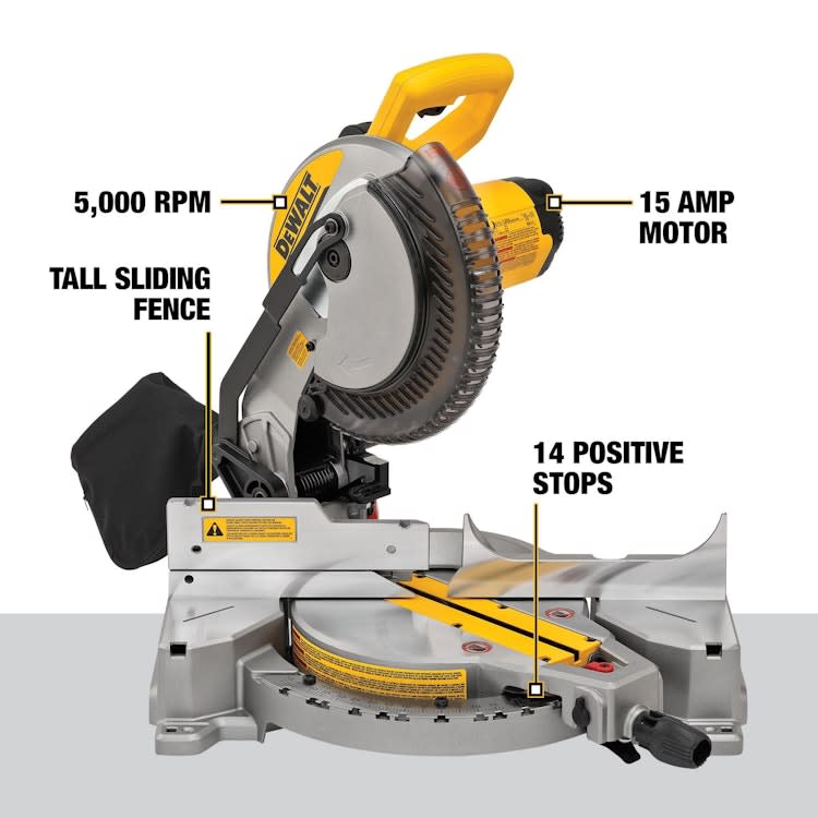 Dewalt Miter Saw, Single Bevel, Compound, 10-inch, 15-amp – photo 6 in Nepean