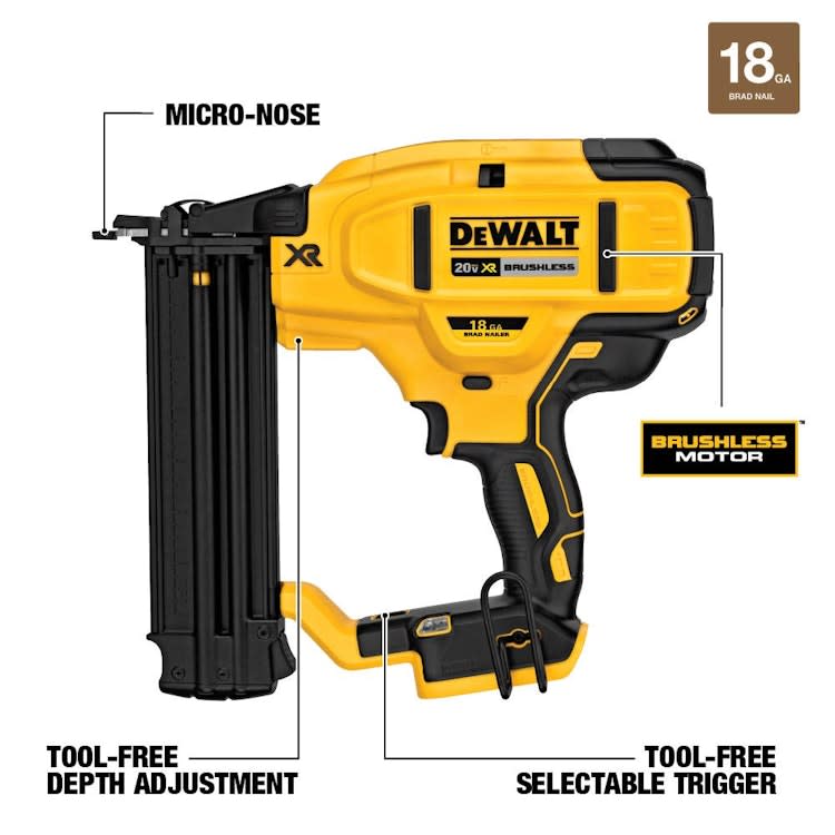 Dewalt 20v Max* Cordless Brad Nailer Kit, 18ga – photo 4 in Nepean