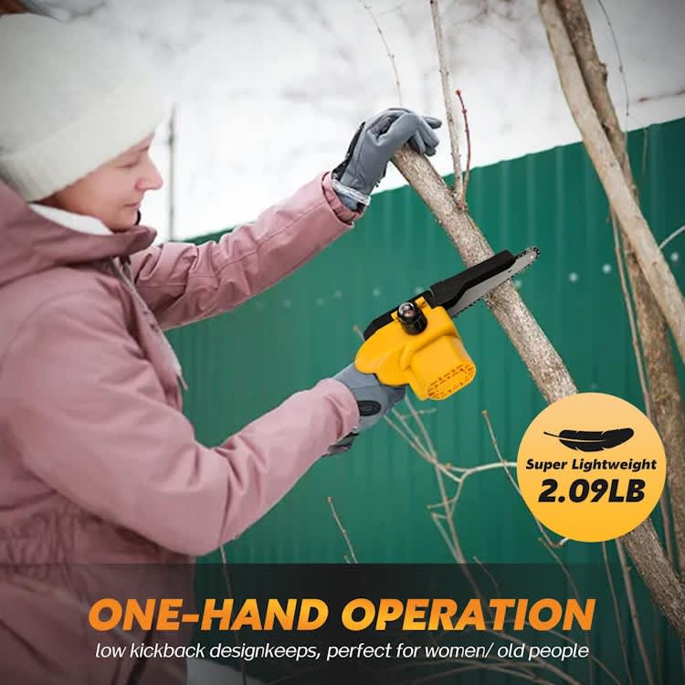 Cordless Mini Chainsaw, 2.09lb Portable 6 Inch – photo 3 in Nepean