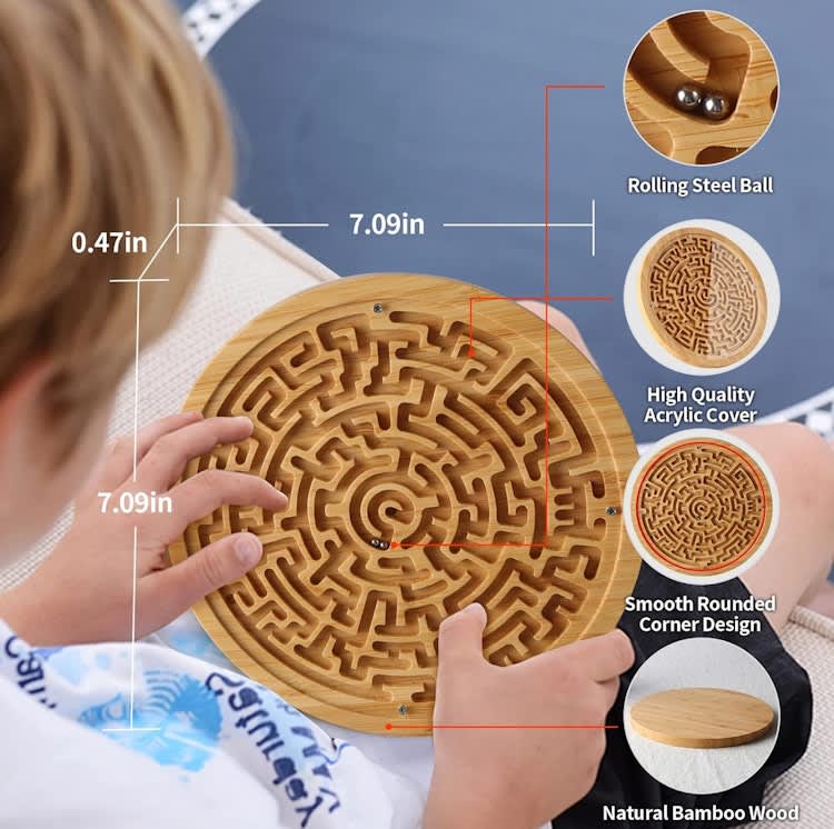 Round Wooden Labyrinth Game – photo 3 in Ottawa