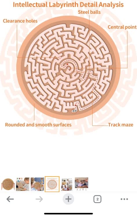 Round Wooden Labyrinth Game – photo 4 in Ottawa