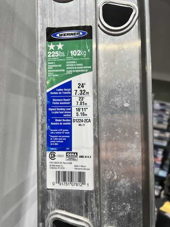 24’ Extension Ladder - Grade 2 – photo 4 in Kanata