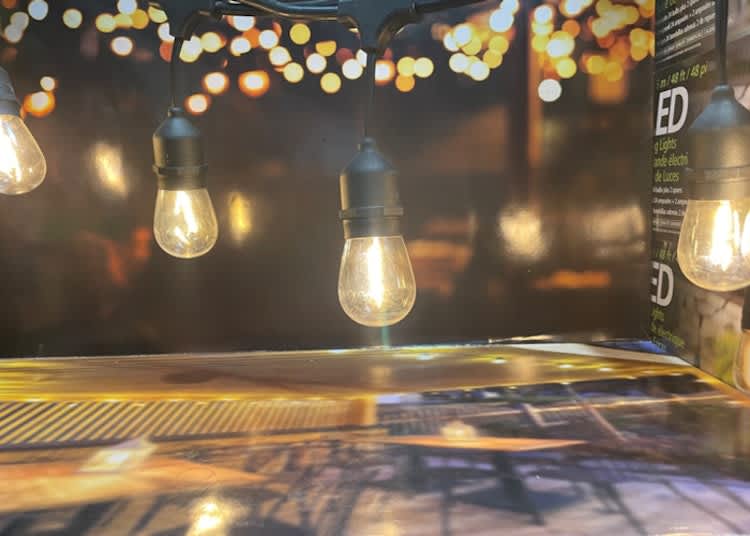 Outdoor Edison string Lights 36’ for rent in Ottawa