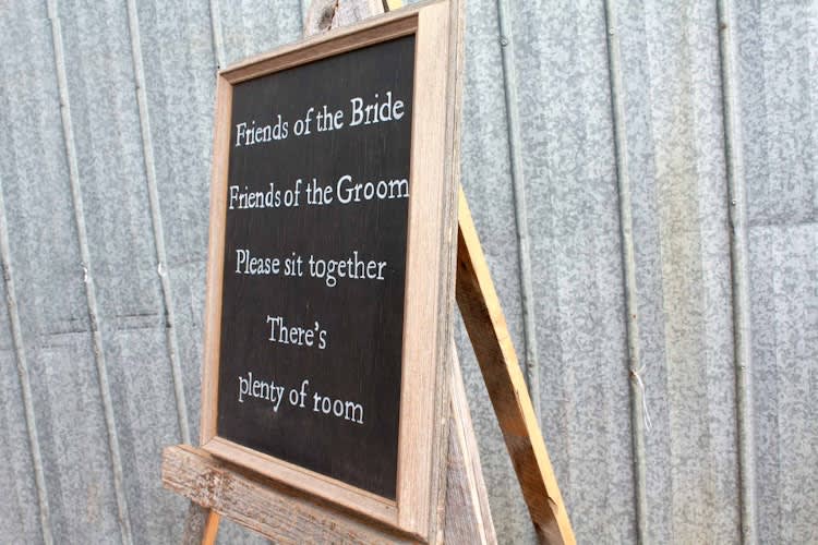 Friends of the Bride and Groom Sign – photo 5 in Embrun