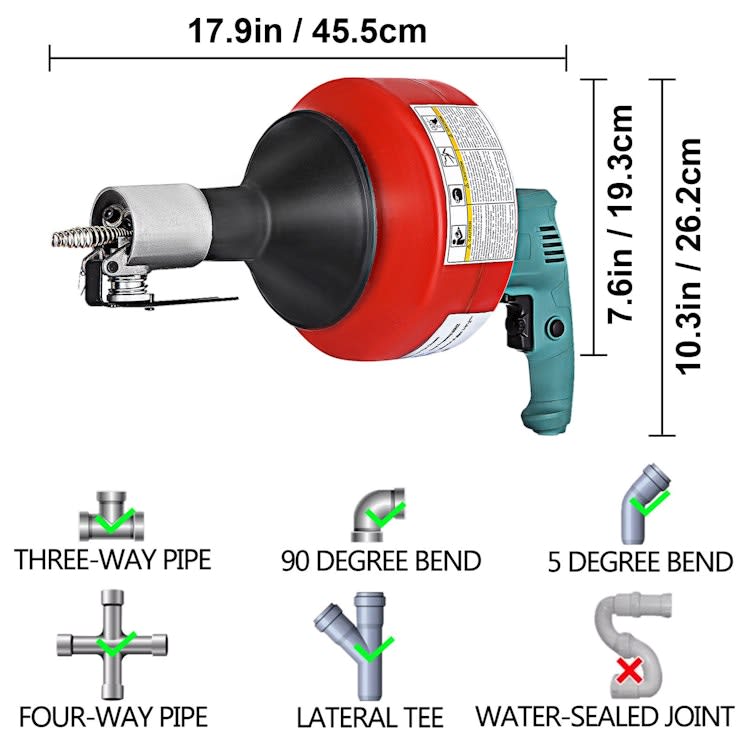 Portable Electric Drain Snake Equipment-Tools 3/3