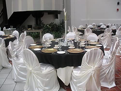 Chair Cover Universal White - Satin – photo 3 in Kingston