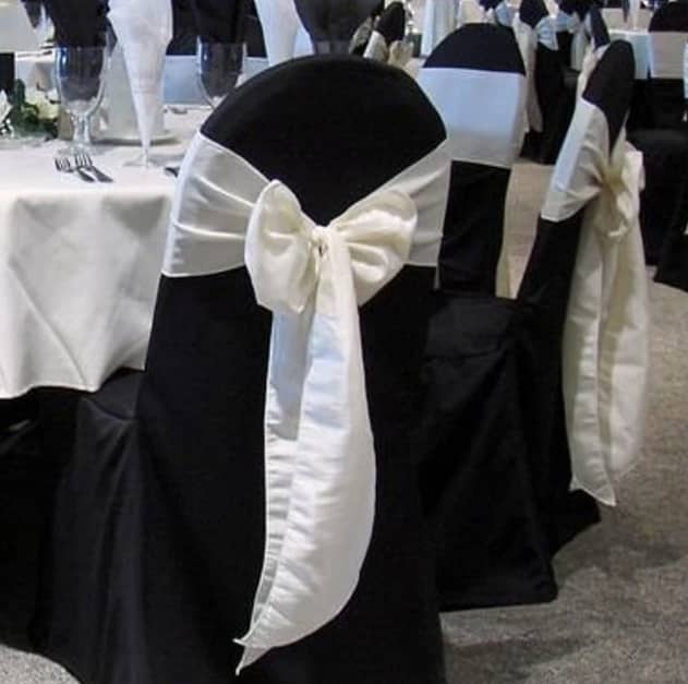 Classic Black Polyester Banquet Chair Covers – photo 4 in Nepean