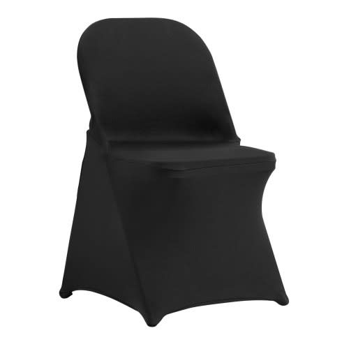 Universal Black Stretch Spandex Chair Covers for rent in Nepean