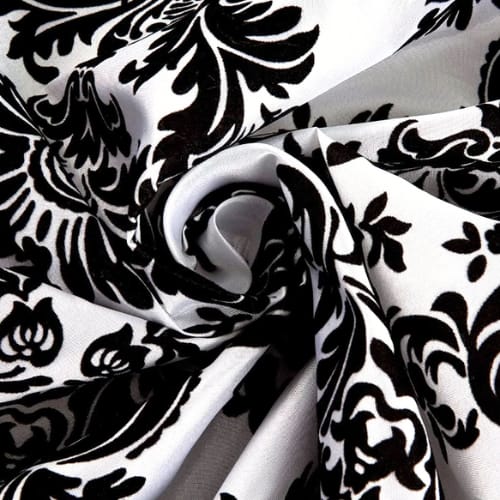 Black And White Damask Polyester Banquet Chair Covers – photo 4 in Nepean