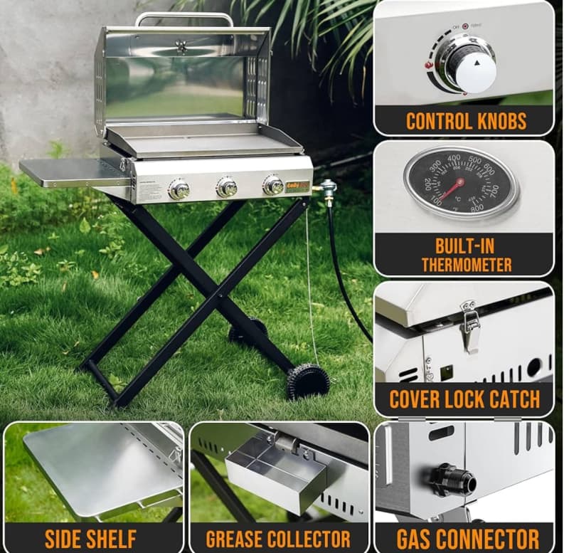 🔥 3 Burner Gas Grill Portable Barbecue / Bbq – photo 5 in Ottawa