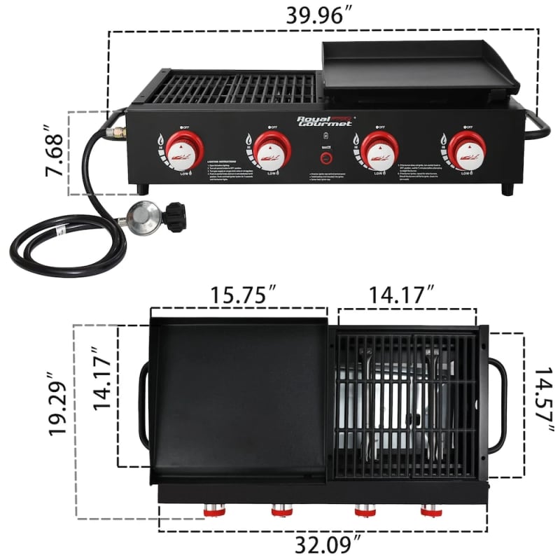 🔥 4-burner Portable Propane Gas Grill Griddle Bbq – photo 3 in Ottawa