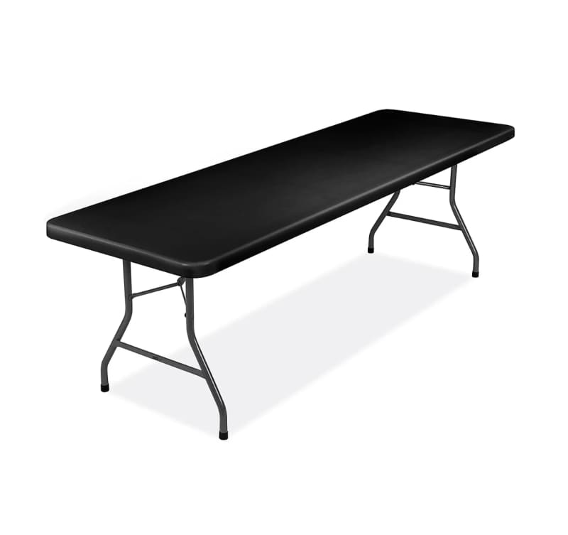 8 Foot Rectangular Tables (black) for rent in Delaware-County
