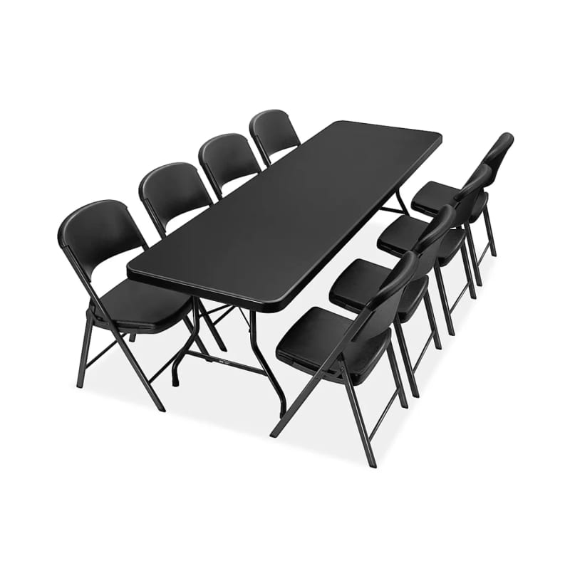 8 Foot Rectangular Tables (black) – photo 3 in Delaware-County