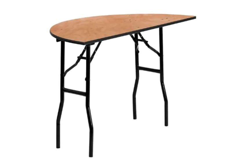 1/2 Round Sweet Heart Banquet Table for rent in Delaware-County