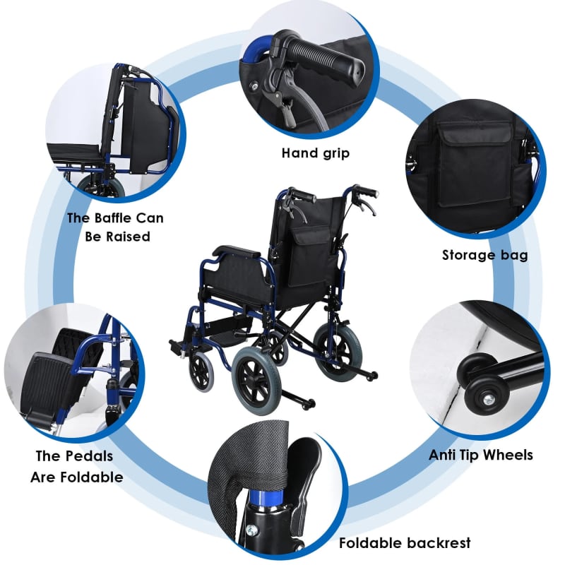 Wheelchair - Foldable With Swing-away Footrests – photo 6 in Nepean