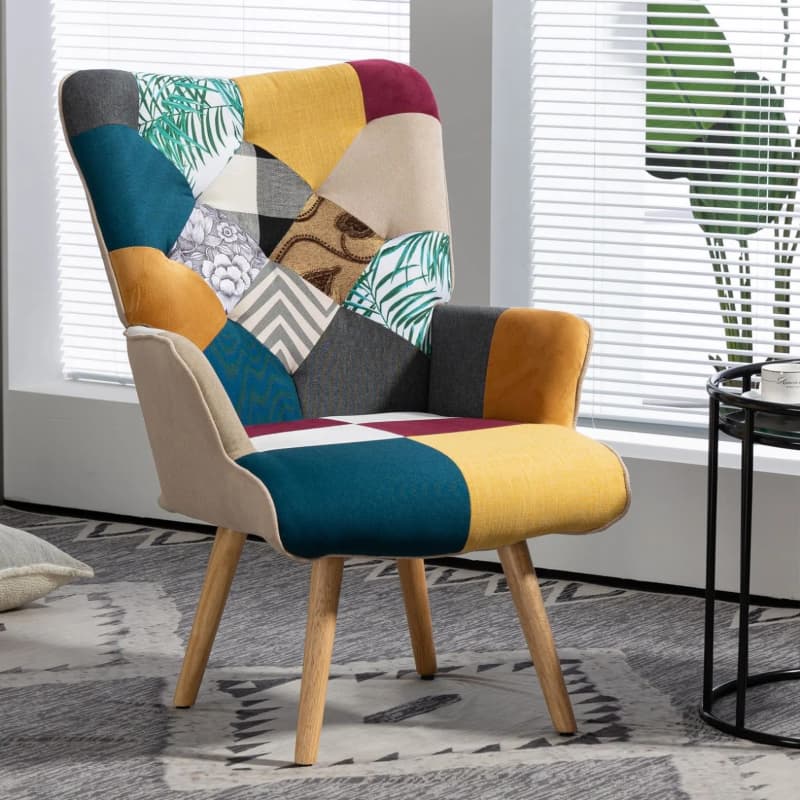 Stylish & Comfortable Plaid Accent Chair for rent in Ottawa