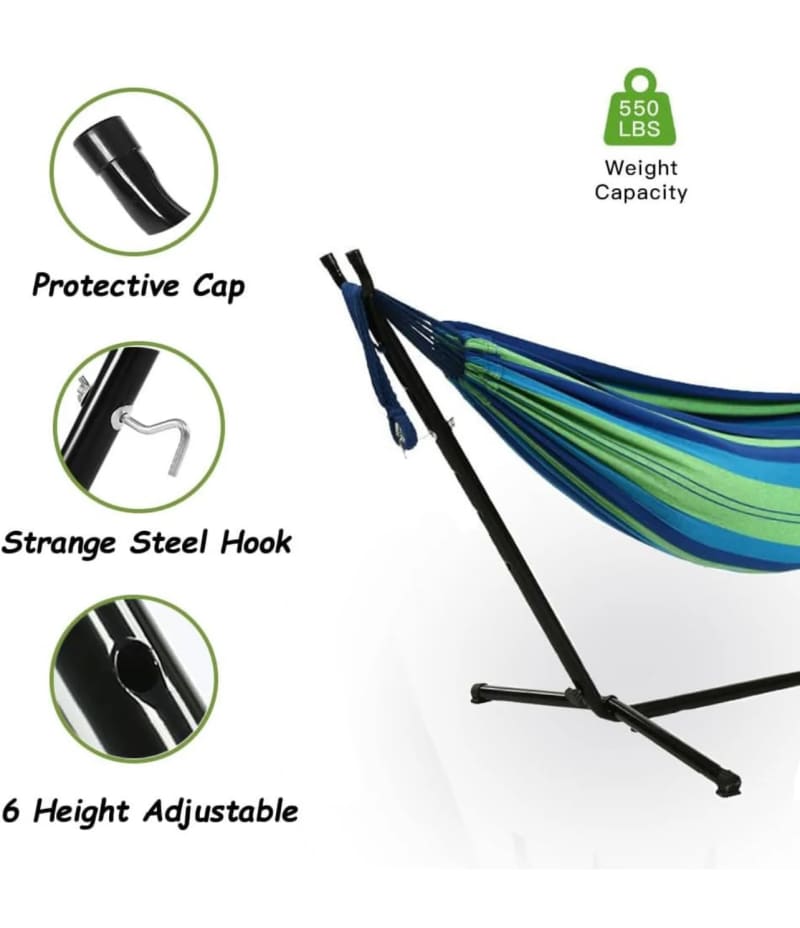 9ft Double Hammock With Detachable Stand & Bag – photo 3 in Kanata