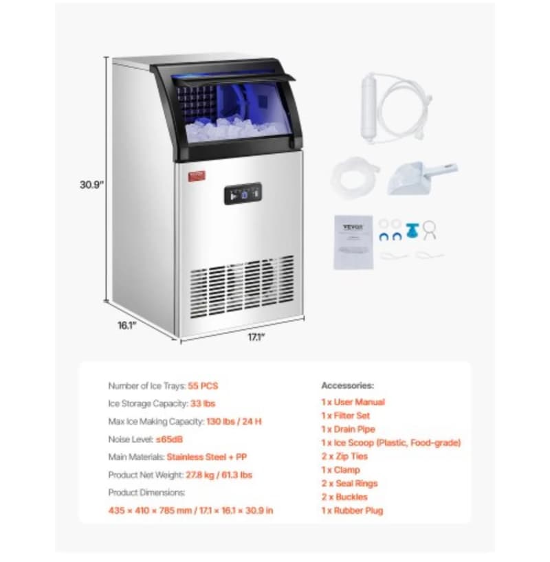 Commercial Ice Maker 130lbs/24h for Rent – photo 6 in Kanata