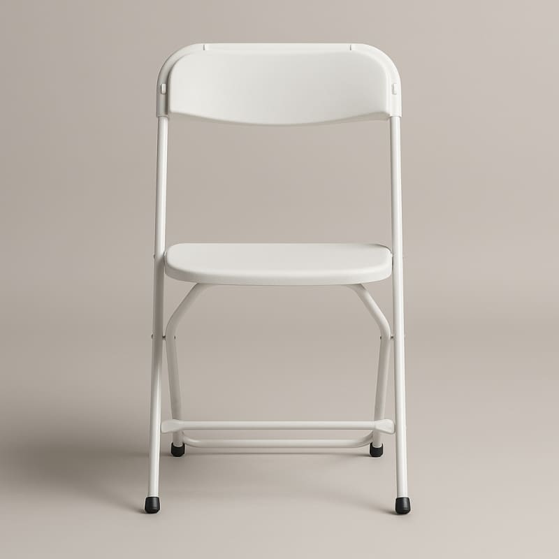 Chair - Plastic Folding - White Grade B Party-Event 2/3